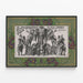 Poster vintage John Robinson’s 10 Big Shows Elefanti Educati — quadro incorniciato alla parete