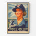 Vintage-Poster Join Women's Land Army - Retro-Wanddekoration
