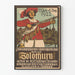 Vintage poster of the Solothurn shooting society's shooting festival 1922