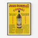 Vintage Cognac Jules Robin & Cie Poster Advertisement
