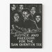 Poster Justice and Freedom for the San Quentin Six – Committed Wall Decoration