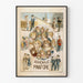 Poster vintage Grembiule giovanile - Illustrazione infantile marina