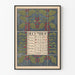 Vintage-Wandposter Kalender Dezember 1898 - Saisonale Dekoration