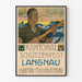 Altes Poster vom Kantonalen Schützenfest Langnau 1906 Wanddekoration Vintage