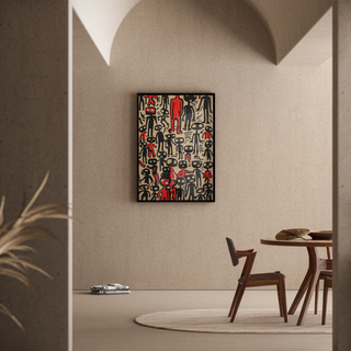 Tableau Pop Art - Figures Abstraites | Reproduction Tableau Décoration murale affiche copie