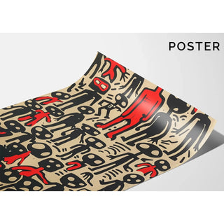 Tableau Pop Art - Figures Abstraites | Reproduction Tableau Décoration murale affiche copie