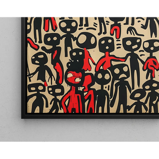 Tableau Pop Art - Figures Abstraites | Reproduction Tableau Décoration murale affiche copie