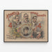 Poster vintage Kernell's Monarch Combination - Ritratti dei musicisti Luciers — quadro incorniciato alla parete