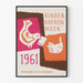 Vintage-Poster Kinderboekenweek 1961 für kindgerechte Wanddekoration