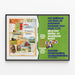 Vintage-Poster Kinderboekenweek – Woche des Kinderbuchs — gerahmtes Bild an der Wand