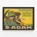 Poster vintage abbigliamento sport e viaggio S. Adam — quadro incorniciato alla parete