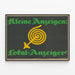 Vintage-Poster Kleinanzeigen Lokal-Anzeiger – Wanddekoration mit grafischem Design — gerahmtes Bild an der Wand