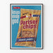 Vintage-Poster Pariser Chips – Retro-Wanddekoration für Snacks