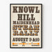 Vintage-Poster Steam Rally Knowl Hill Maidenhead