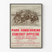Vintage-Poster vom Pferderennenwettbewerb im Park Sobieskiego – Polnische Reitschule