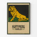 Poster vintage Kupferberg Gold leone dorato