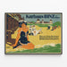 Vintage-Poster Kurhaus Binz auf Rügen – Retro-Wanddekoration — gerahmtes Bild an der Wand