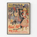 Vintage-Poster La Cigale Allo Allo Revue Wanddekoration im Retro-Stil