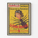 Poster vintage La Femme Araignée Circo Daniellis