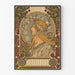 Poster decorativo Art Nouveau donna e segni zodiacali