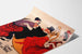Vintage poster of Folies Bergère dancers and artists