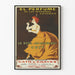 Vintage poster La Rose Jacqueminot Coty elegant perfume