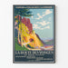 Poster vintage La Route des Vosges en Trois Étapes - Chemins de Fer d'Alsace et de Lorraine