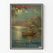 Poster vintage Lago di Annecy PLM Parigi Lione Mediterraneo