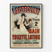 Vintage Lactéoline Poster for Bath and Toilet Lotion