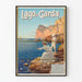 Poster vintage Lago di Garda Pesca sul Lago