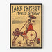 Poster vintage Lake Forest Open Air Horse Show