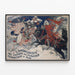 Decorative poster Andalusia in the time of the Moors — framed artwork on a wall