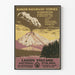 Vintage poster of Lassen Volcanic National Park