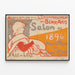 Plakat der Kunstmesse 1896 in Lüttich — gerahmtes Bild an der Wand