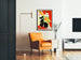 Vintage-Poster mit buntem Clown – Wanddekoration