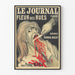 Vintage-Poster Le Journal Fleur des Rues - Künstlerische Wanddekoration