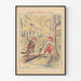 Vintage-Poster Rotkäppchen – Klassische Illustration für Kinderzimmer-Wanddekoration