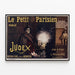 Vintage-Poster Le Petit Parisien Judex Roman Ciné Arthur Bernède — gerahmtes Bild an der Wand