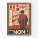 Poster vintage Il vero risultato del prelievo Votate NO