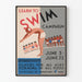 Vintage Poster for Learning to Swim in the Countryside
