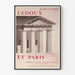 Dekorativer Poster Ledoux und Paris für historische Wanddekoration