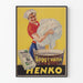 Poster vintage Henko prodotto per il bucato