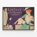 Vintage-Poster Leichner’s Fettpuder - Elegante Retro-Wanddekoration — gerahmtes Bild an der Wand