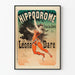 Vintage-Poster Hippodrom Léona Dare für Wanddekoration