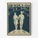 Vintage-Poster Les 2 Harc – Retro-Wanddekoration Artem Legrand