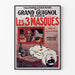 Vintage Poster for Grand Guignol Theatre Les 3 Masques