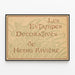 Poster Decorative Prints by Henri Rivière — framed artwork on a wall