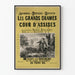 Vintage-Poster Die großen Dramen der Geschworenenkammer von Alexandre Dumas
