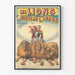 Vintage-Poster Die Löwen des Neuen Zirkus
