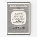 Vintage-Wandposter Dekoration Let's Speak English Fernunterricht